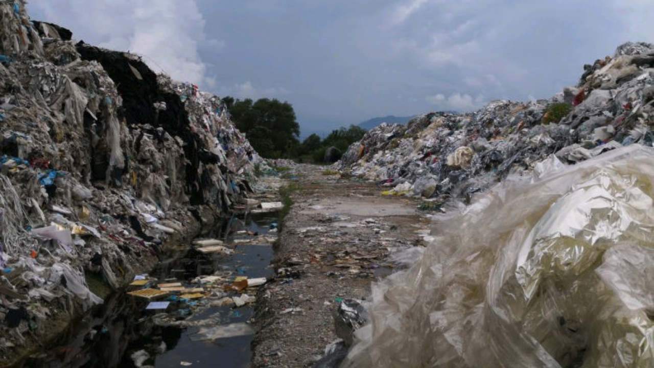 Plastic from the United Kingdom found in a Malaysian dump site.